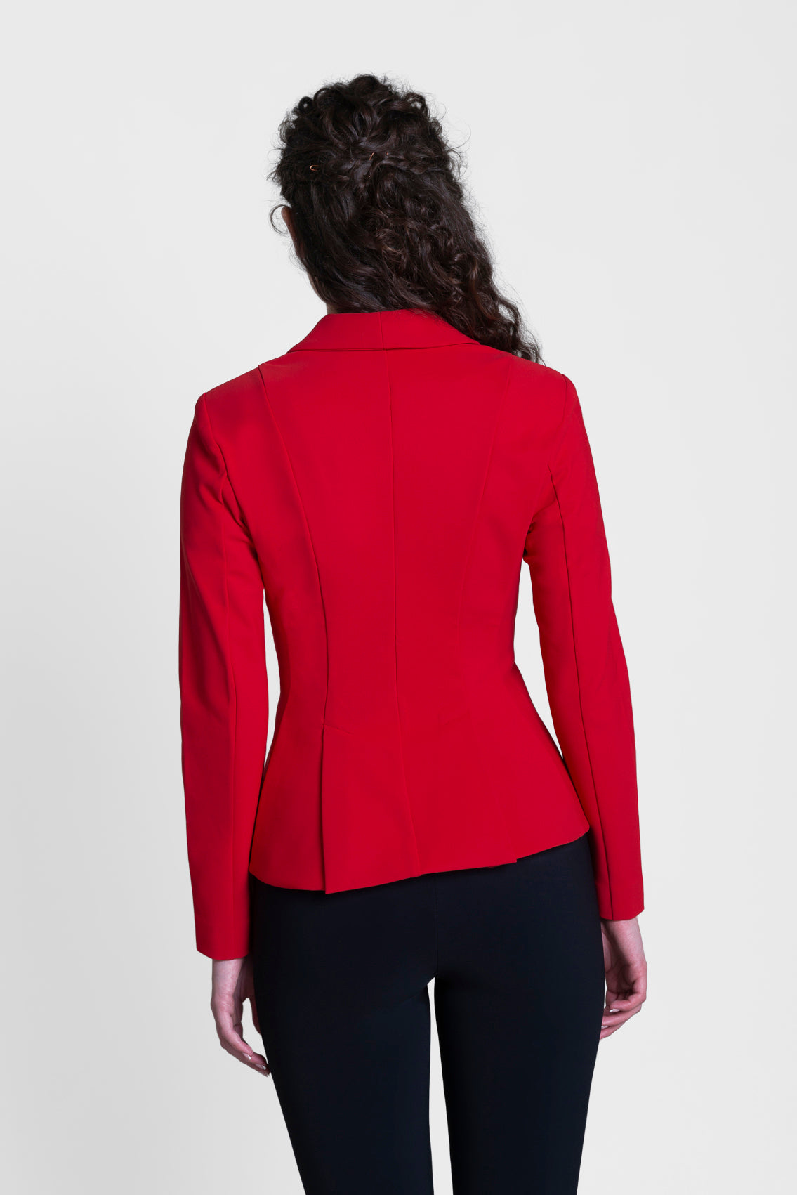 Hourglass Shape Blazer - Red