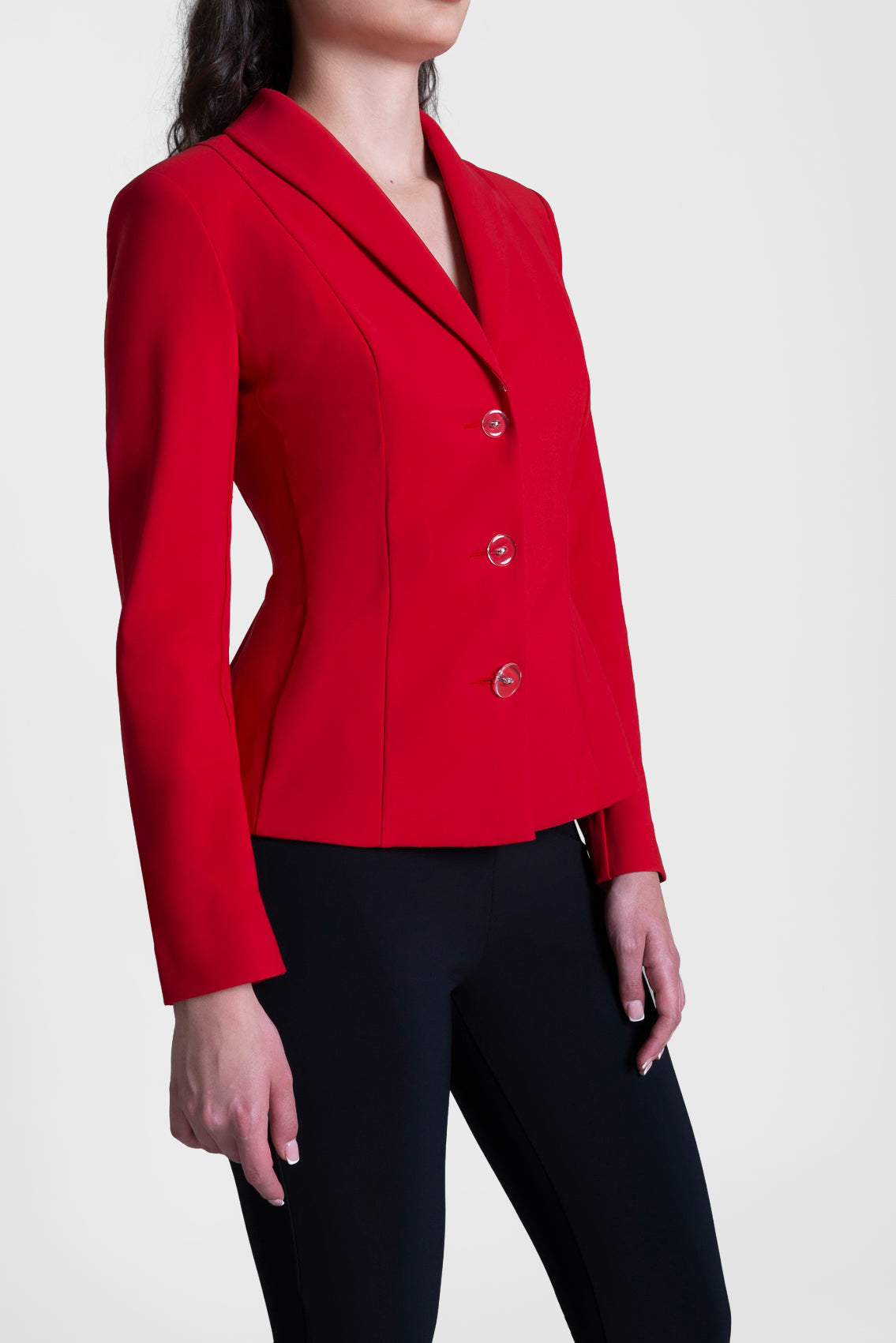 Hourglass Shape Blazer - Red