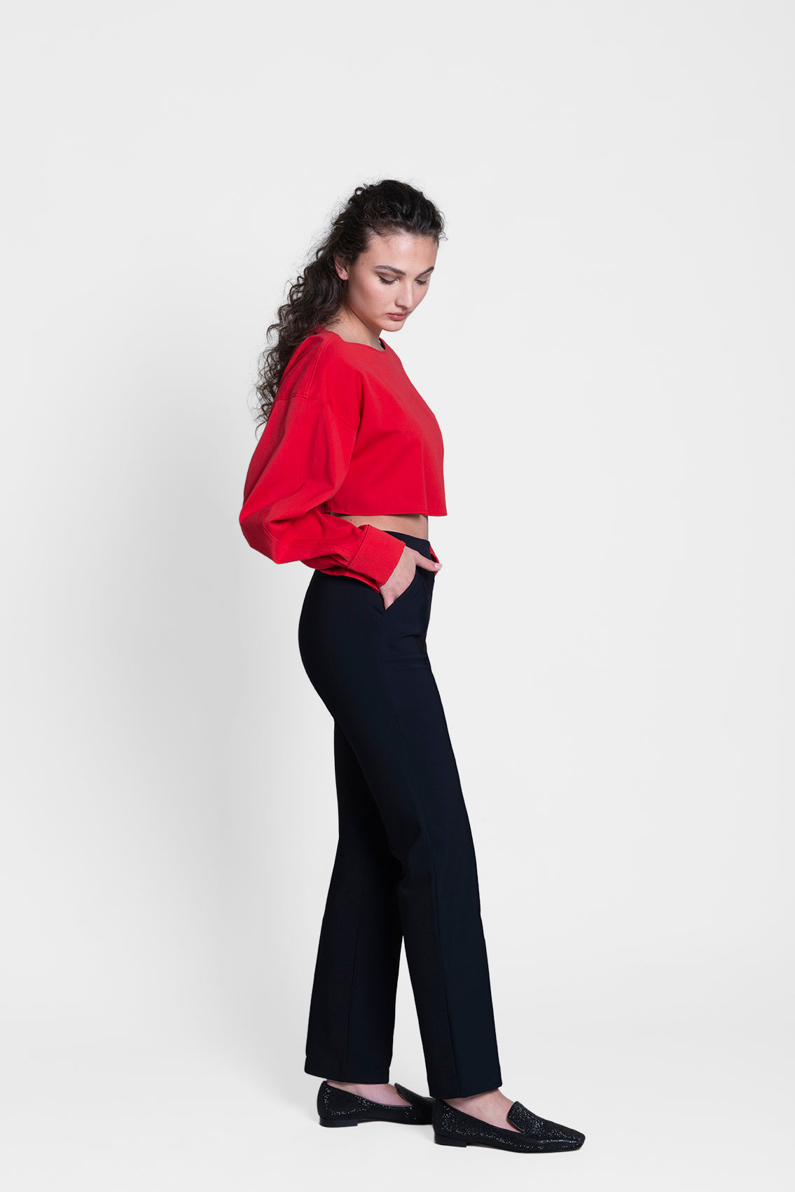 Hourglass Shape Trousers - Straight