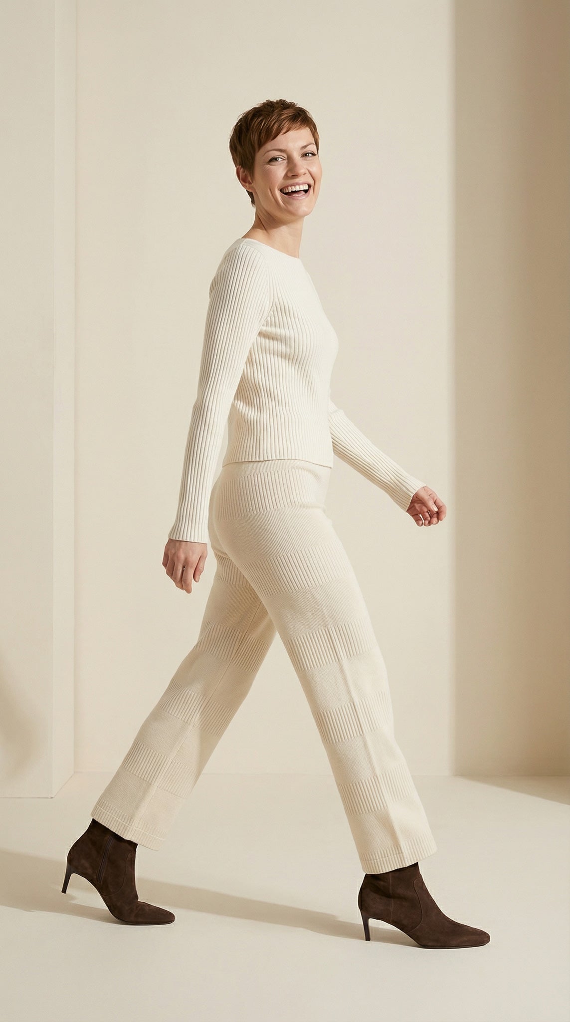 Knit Wide Leg Trousers