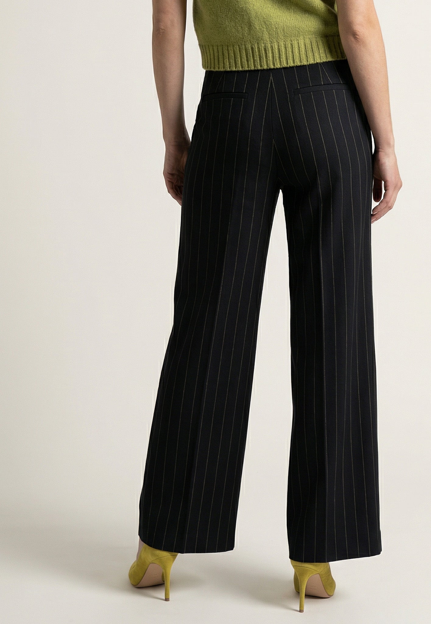 Pinstripes Pleated Trousers