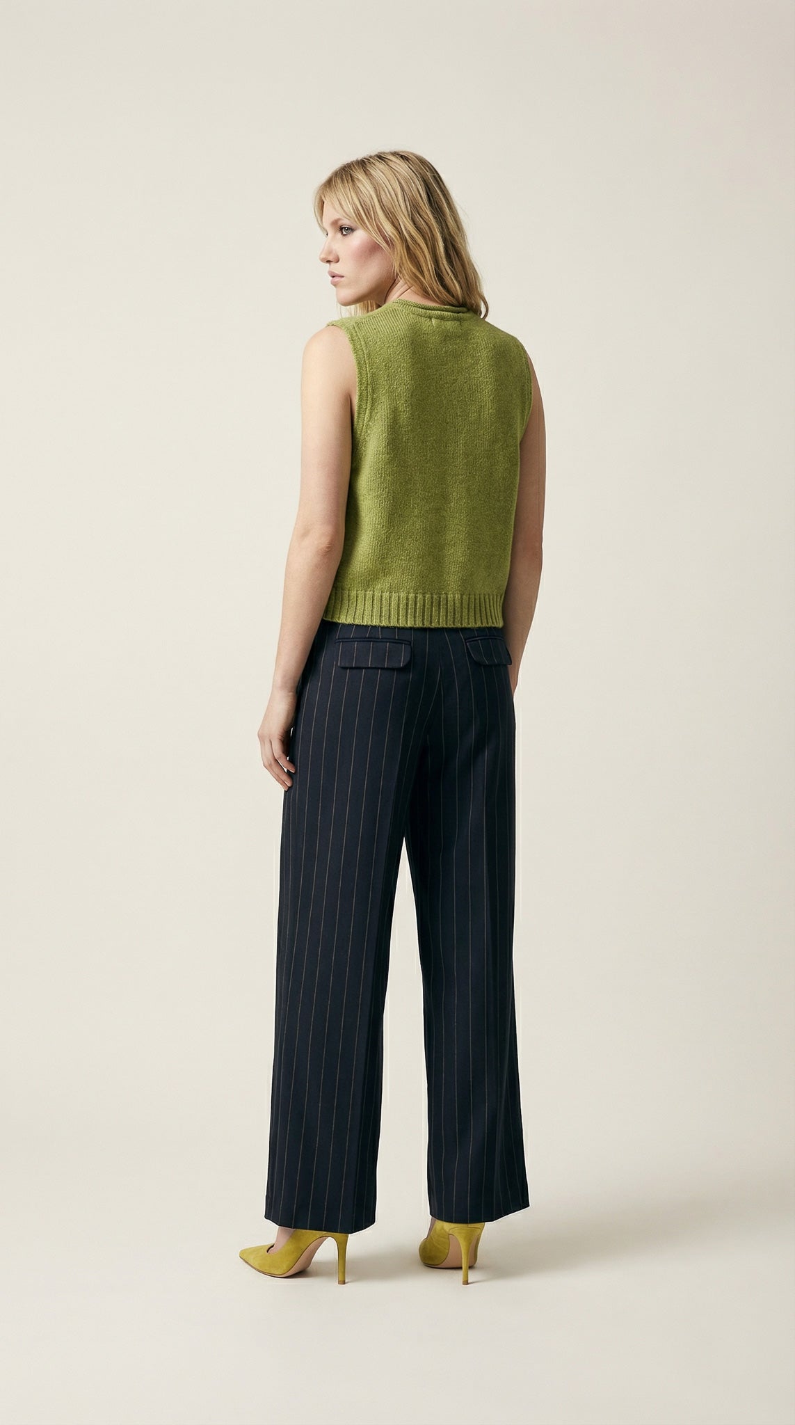 Pinstripes Pleated Trousers