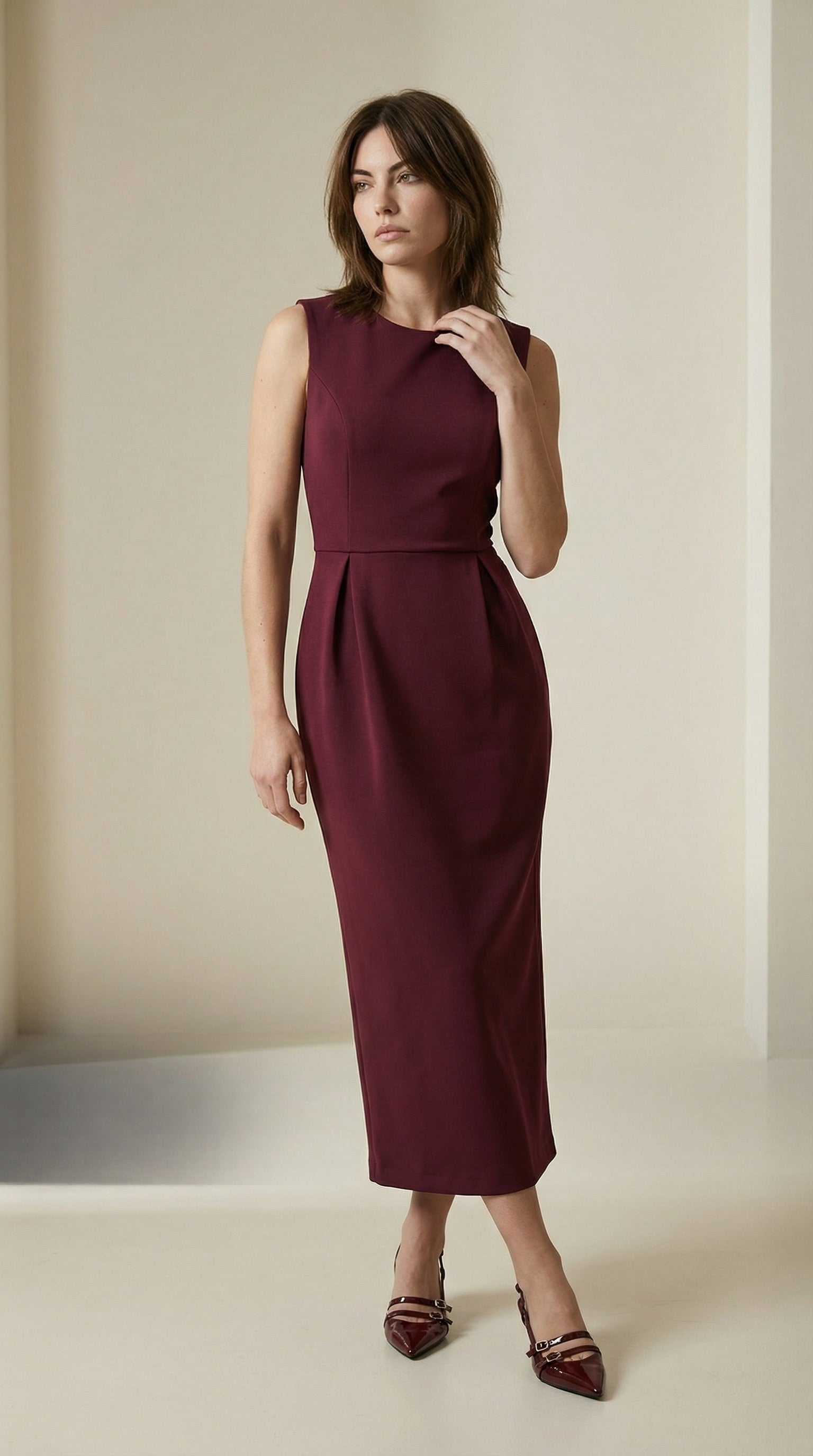 Sleeveless Midi Dress