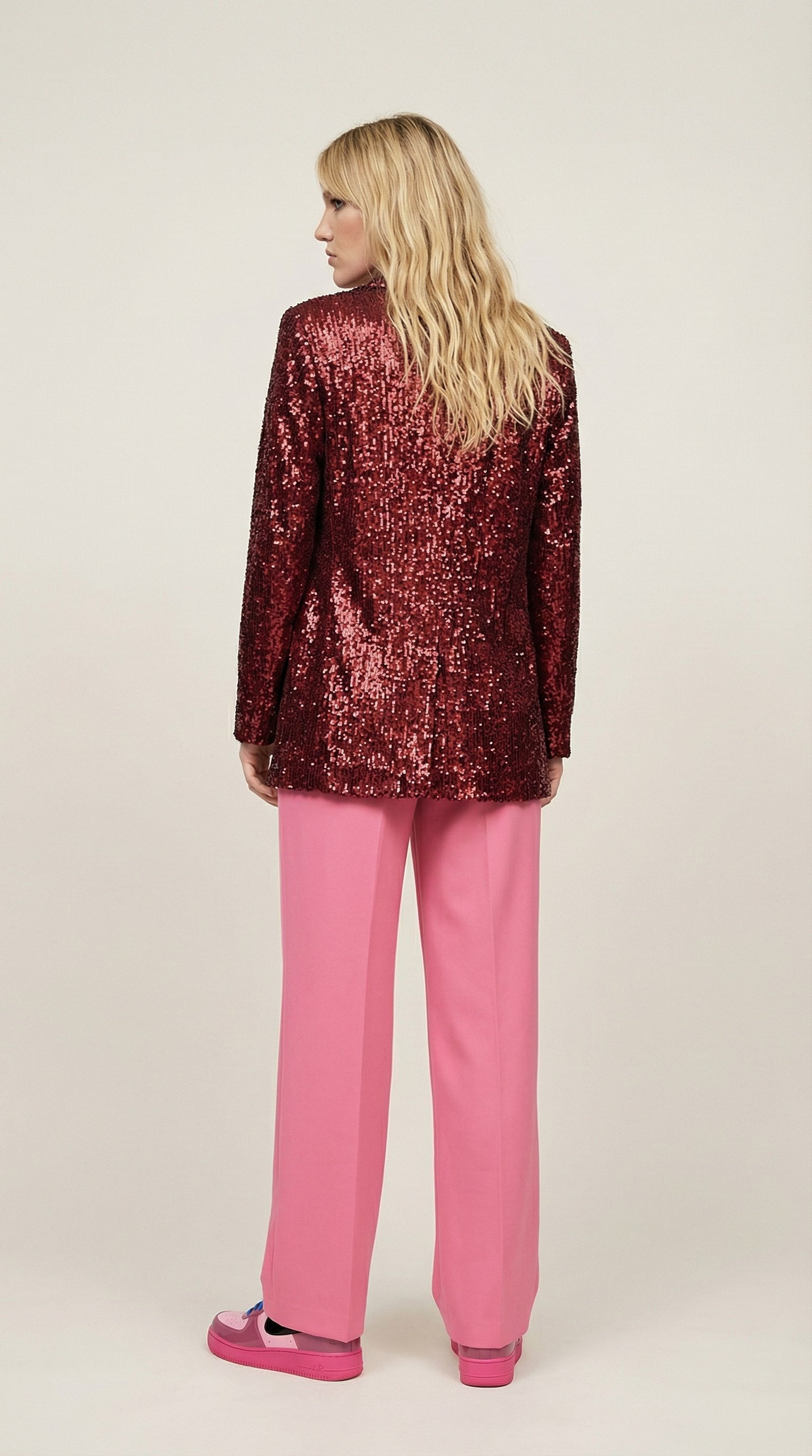 Sequin Burgundy Jacket