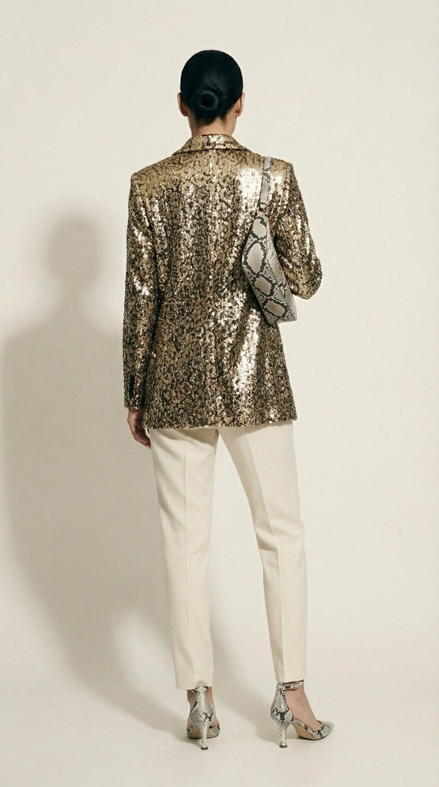 Sequin Pattern Blazer