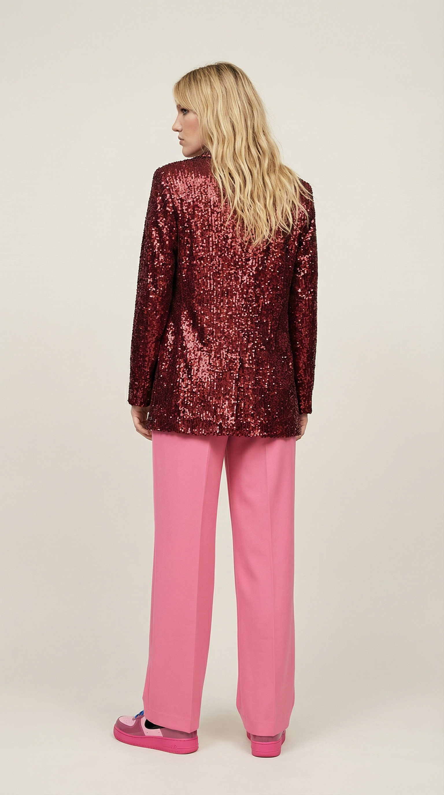 Sequin Burgundy Jacket