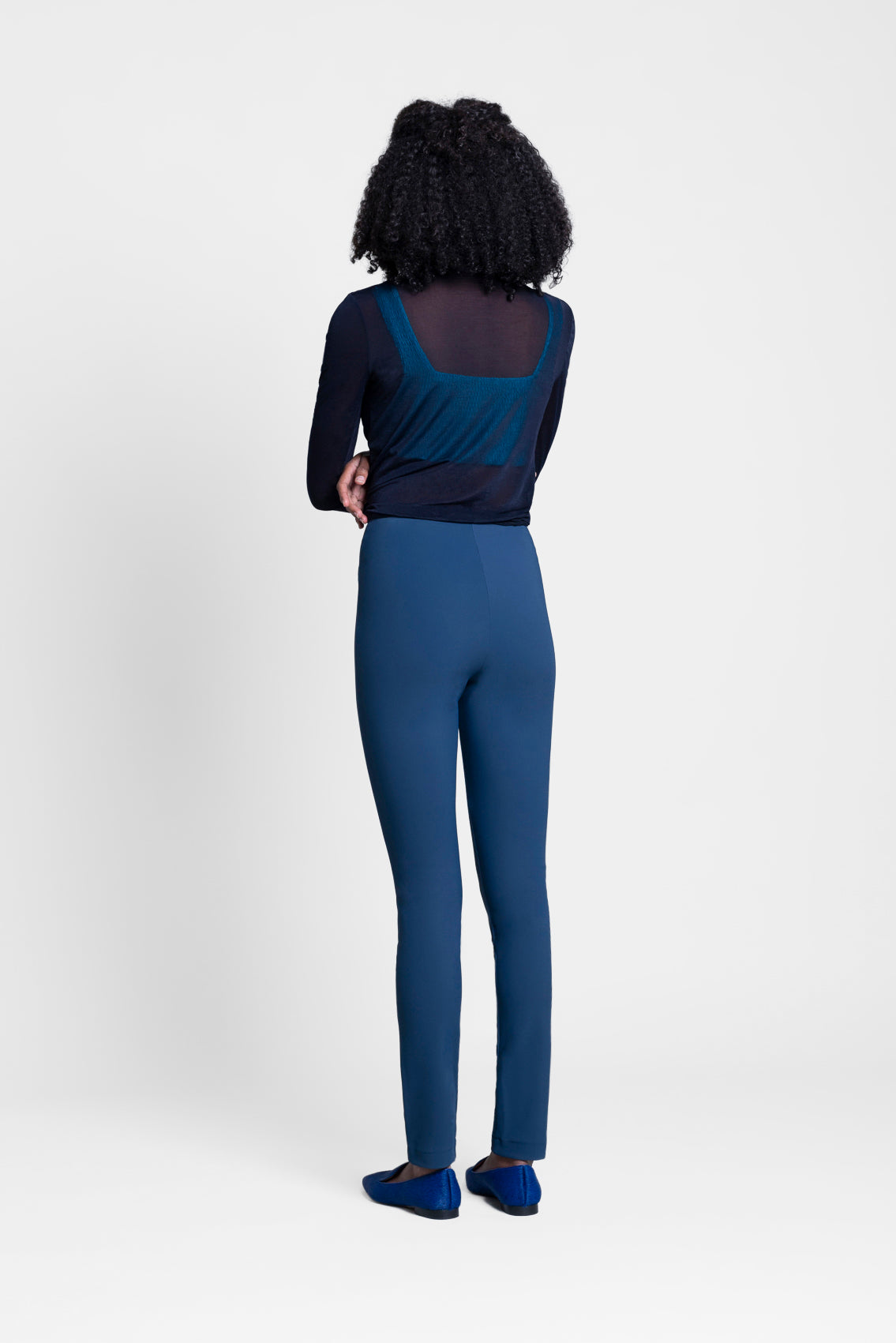 Apple Shape Coloured Trousers - Slim Leg