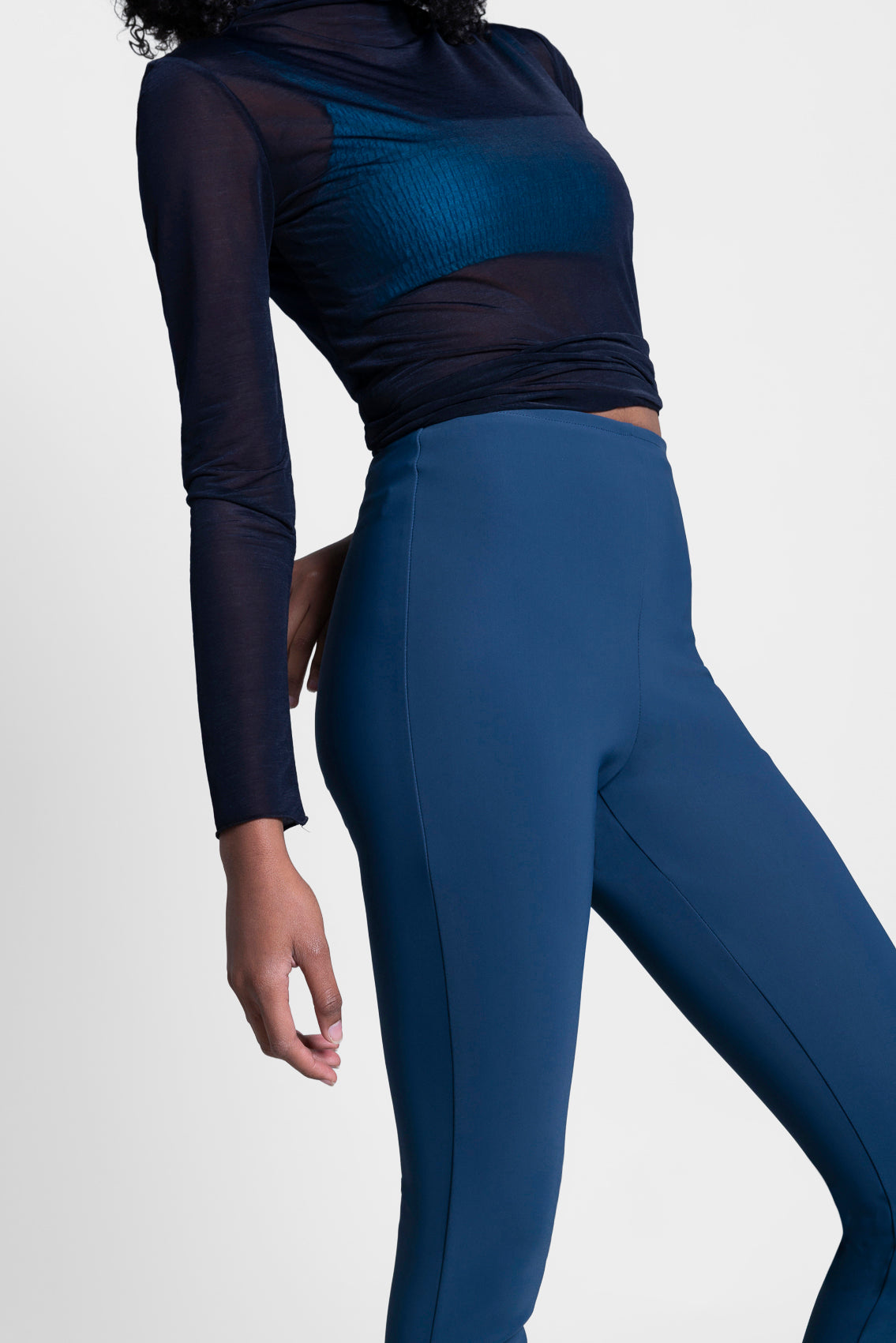 Apple Shape Coloured Trousers - Slim Leg
