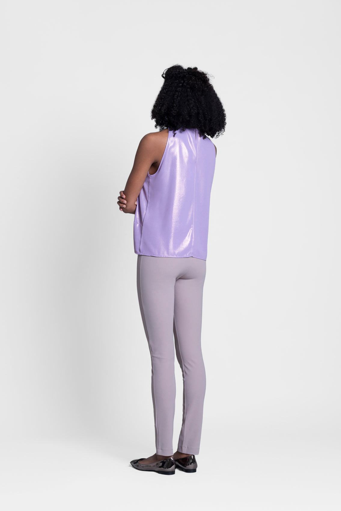 Apple Shape Coloured Trousers - Slim Leg