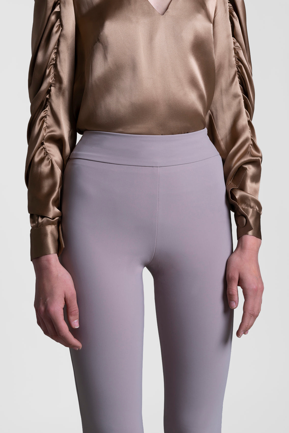 Candle Shape Coloured Trousers - Slim Leg