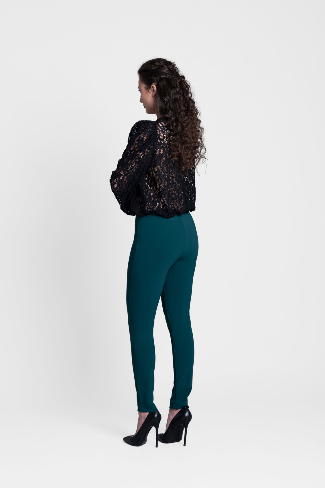 Hourglass Shape Coloured Trousers - Slim Leg