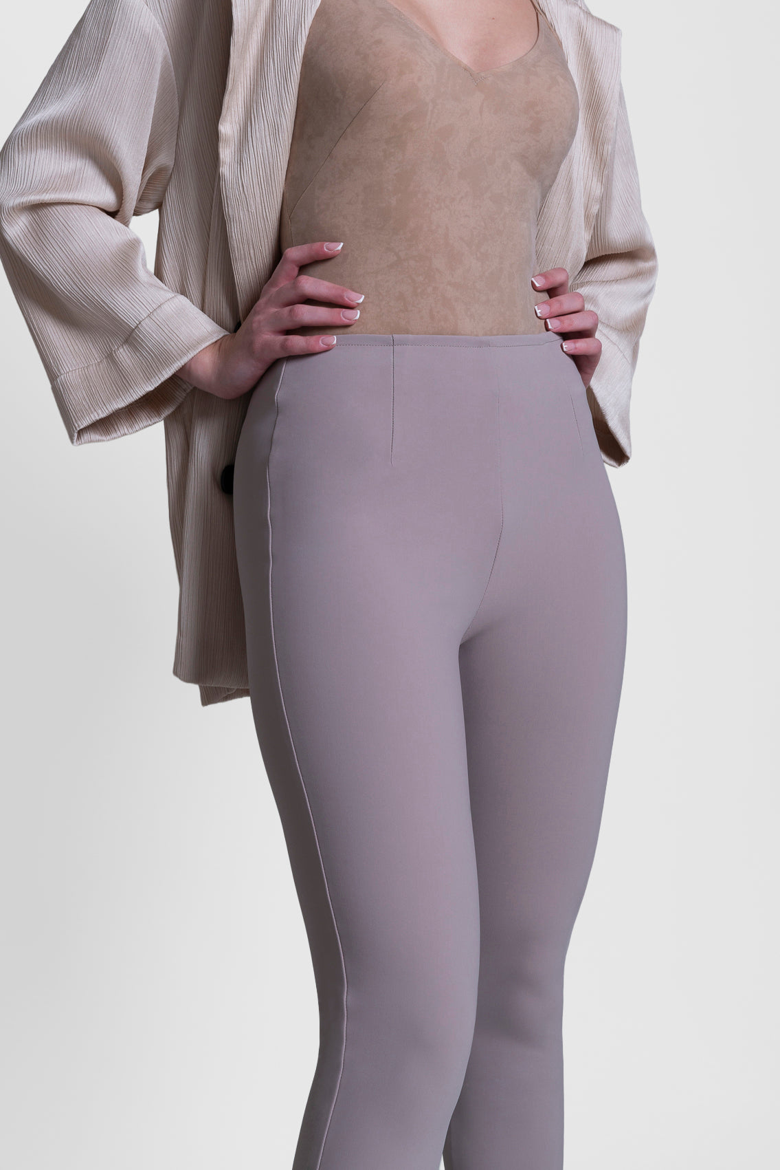 Hourglass Shape Coloured Trousers - Slim Leg