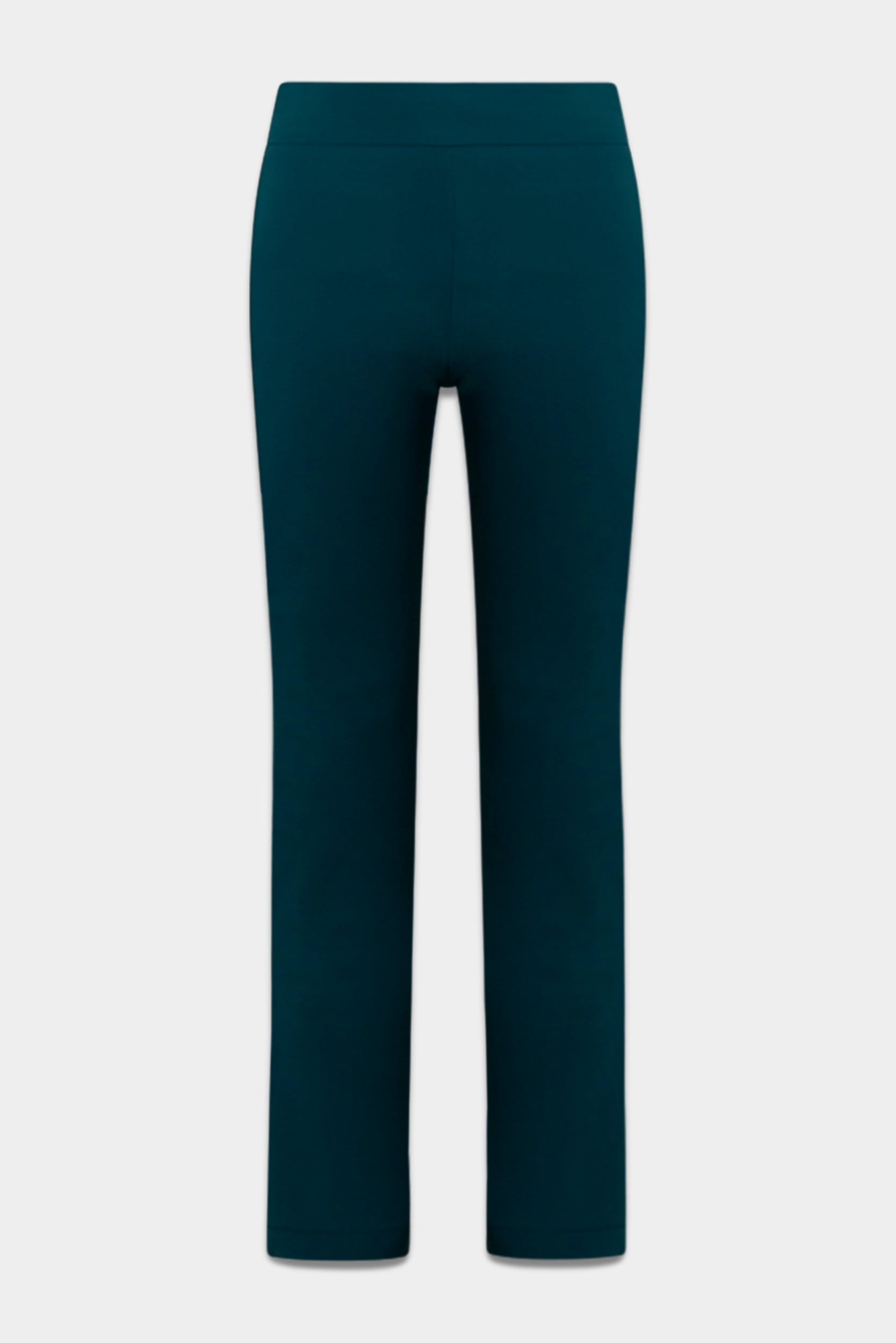 Dark green pants on a light gray background