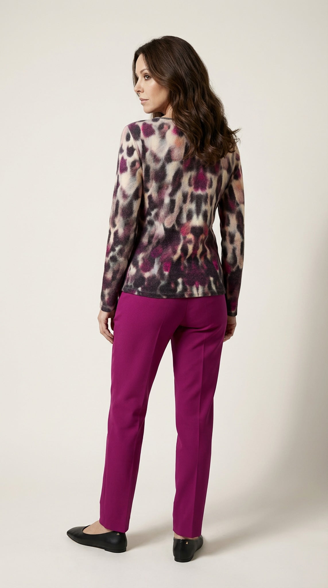Pink Printed Viscose Top