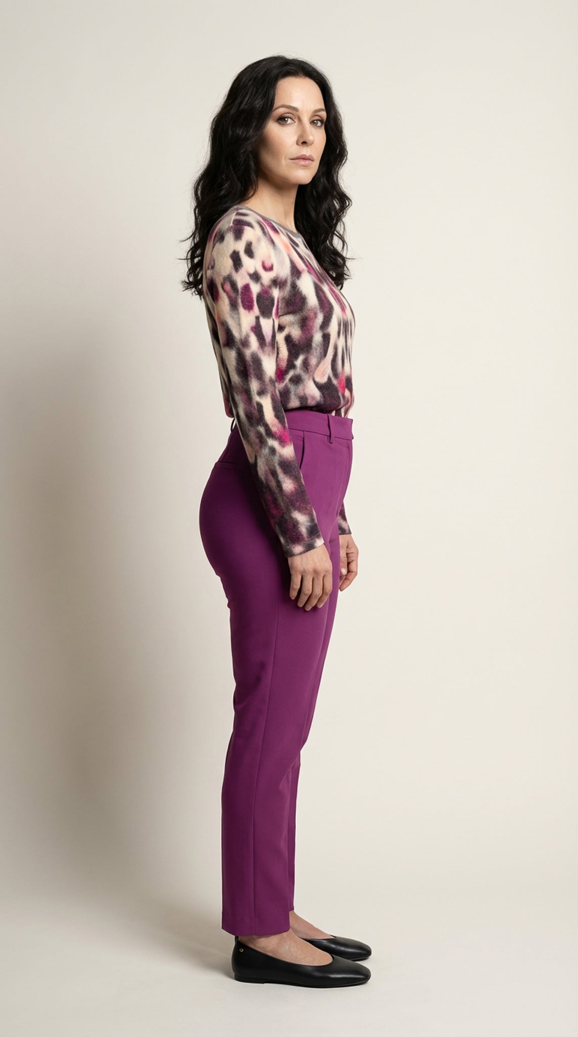 Pink Printed Viscose Top