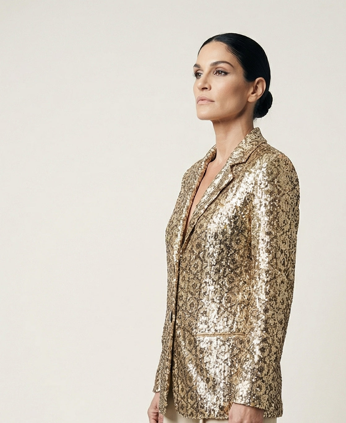 Sequin Pattern Blazer