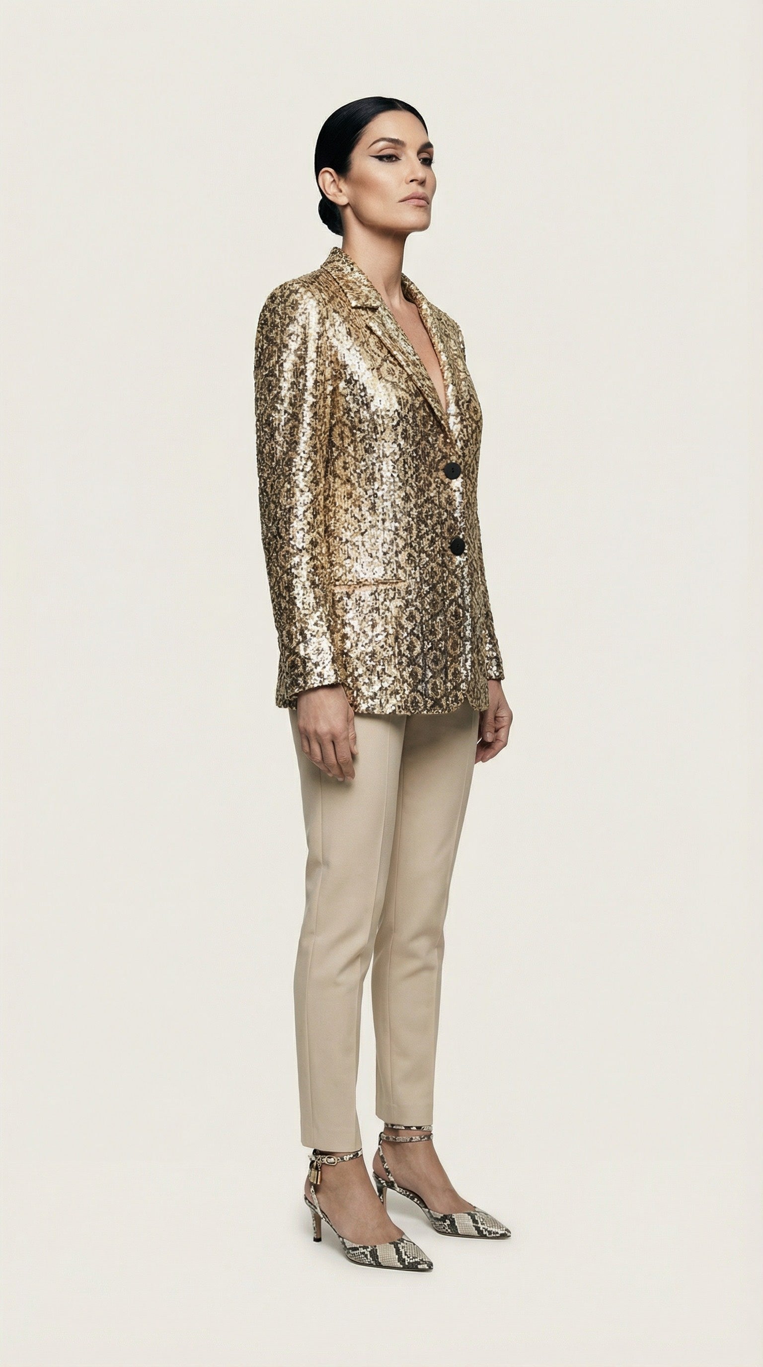 Sequin Pattern Blazer