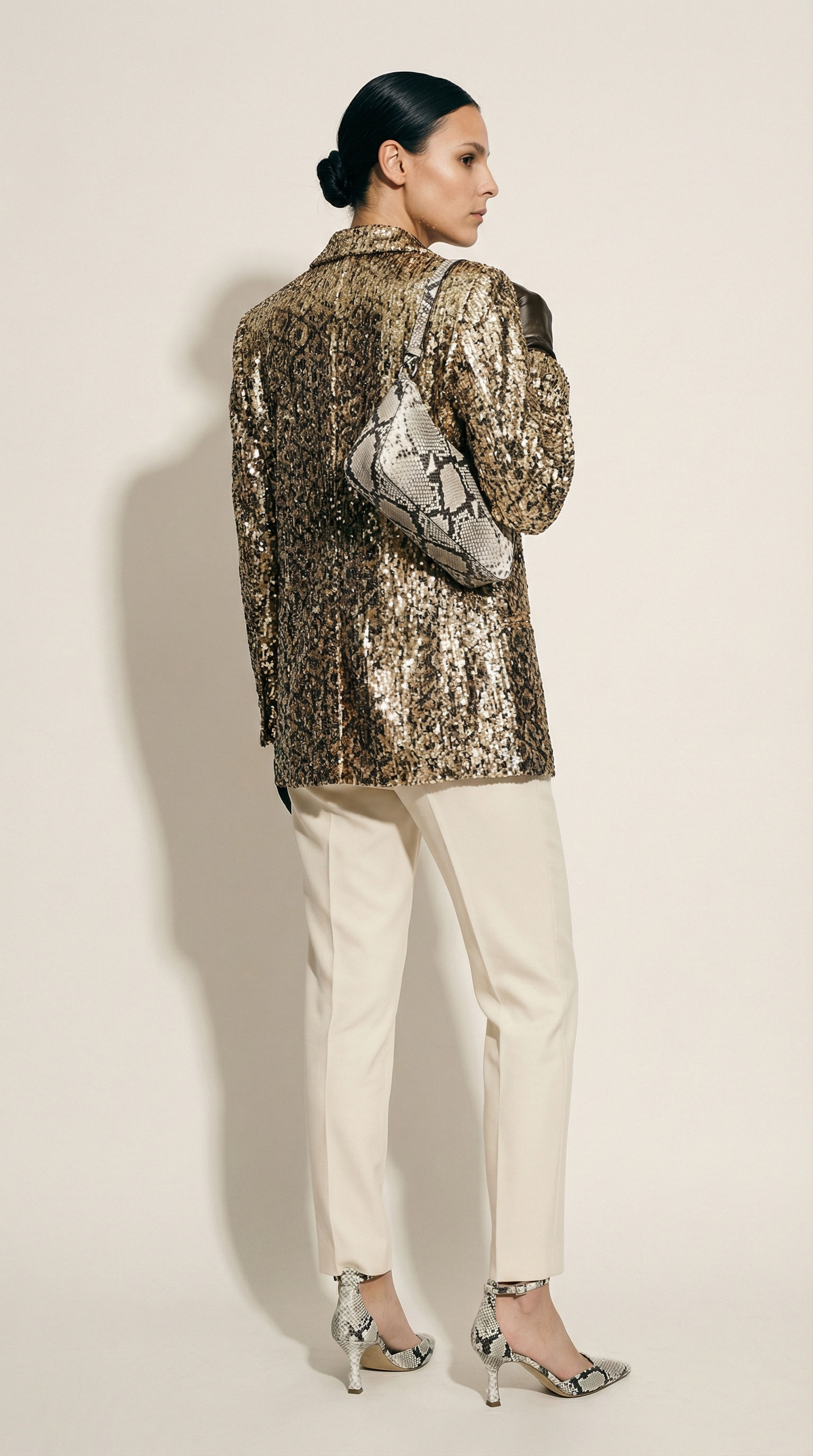 Sequin Pattern Blazer